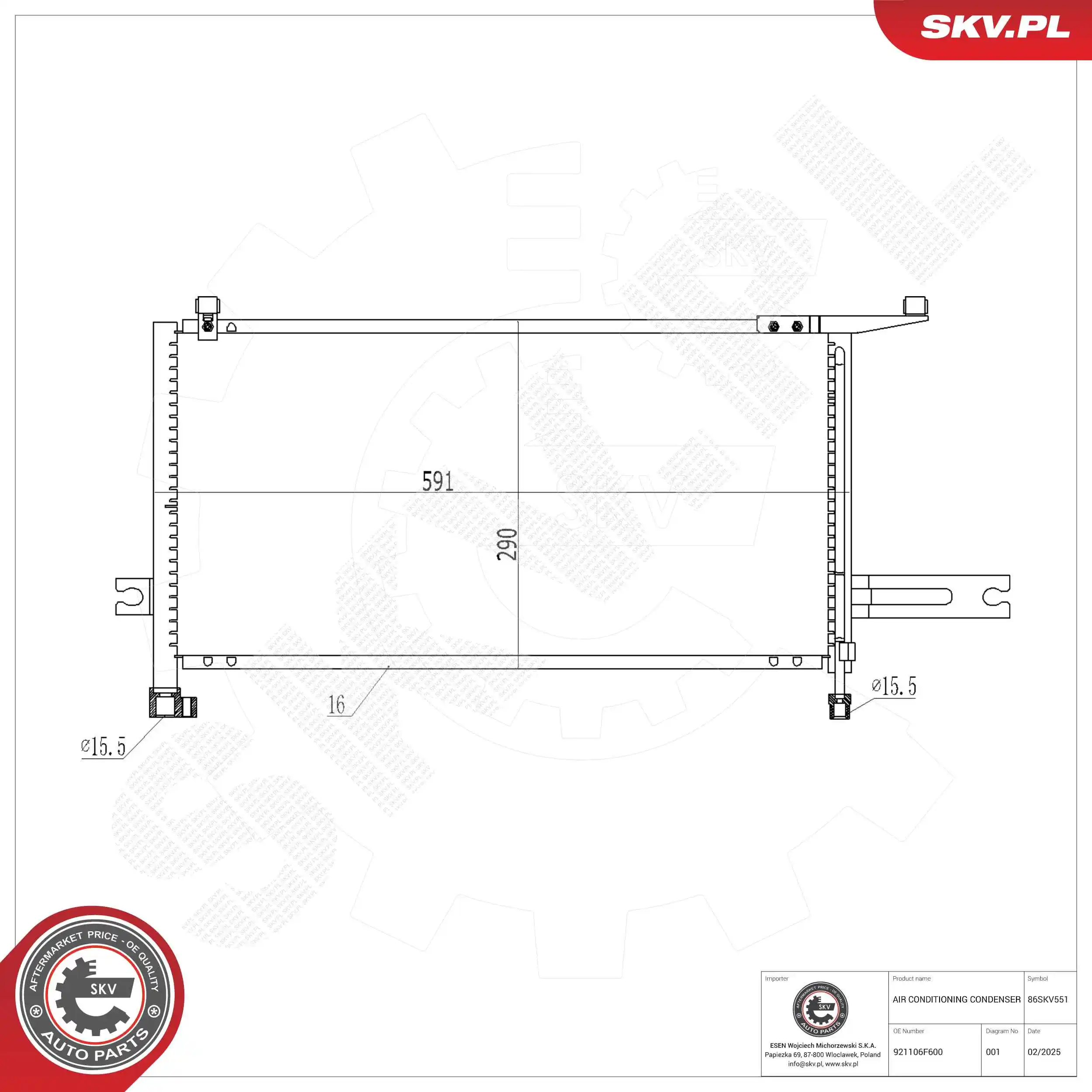 Condenser, air conditioning